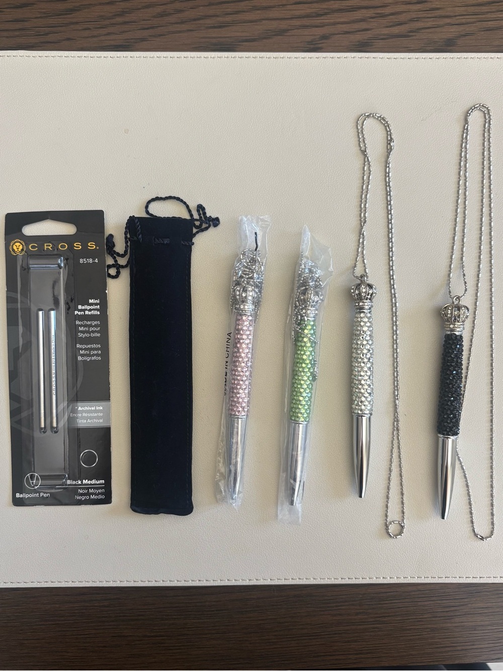Lori Greiner Rhinestone Crown Pens
Set of 4 pens